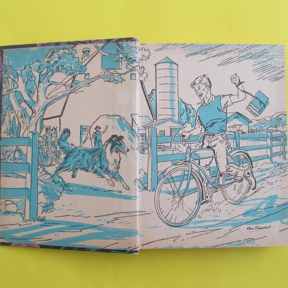 Vintage Lassie and the Mystery at Blackberry Bog book 1956 - Picture 3 of 9